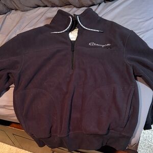 Champion Men's Dark Black Quarter Zip